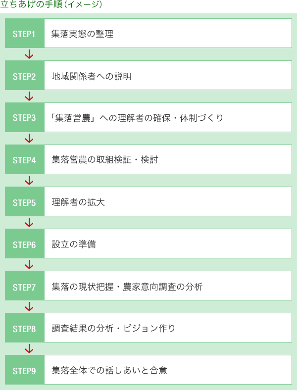 立ちあげの手順